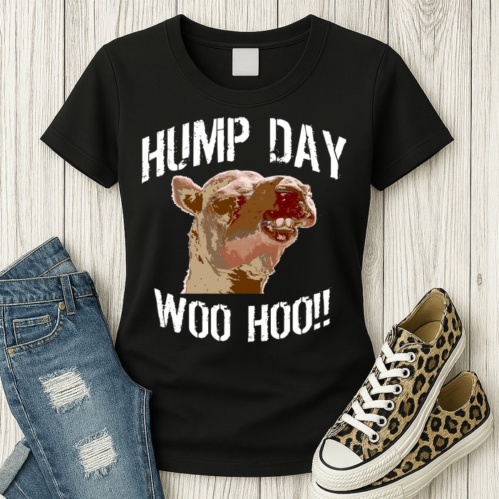 Hump Day Woo Hoo Camel Face Womens T-Shirt