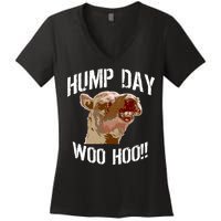 Hump Day Woo Hoo Camel Face Women's V-Neck T-Shirt