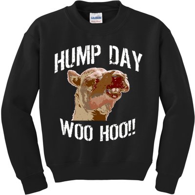 Hump Day Woo Hoo Camel Face Kids Sweatshirt