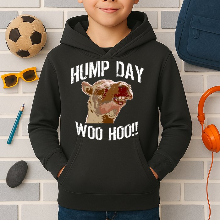 Hump Day Woo Hoo Camel Face Kids Hoodie