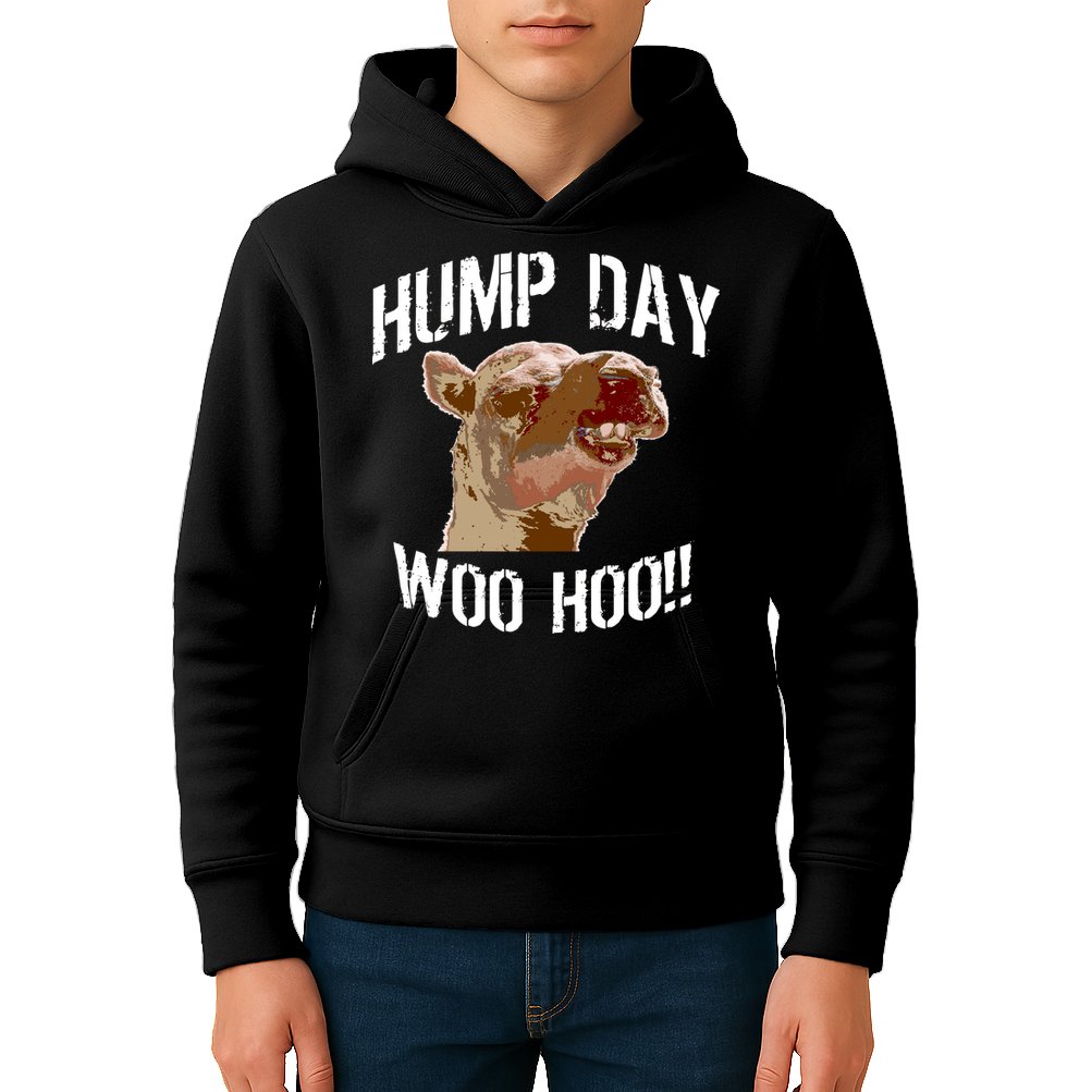 Hump Day Woo Hoo Camel Face Kids Hoodie