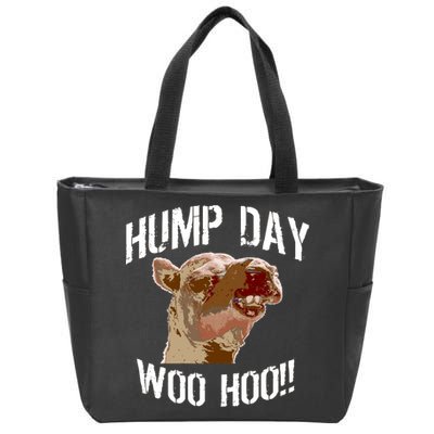 Hump Day Woo Hoo Camel Face Zip Tote Bag