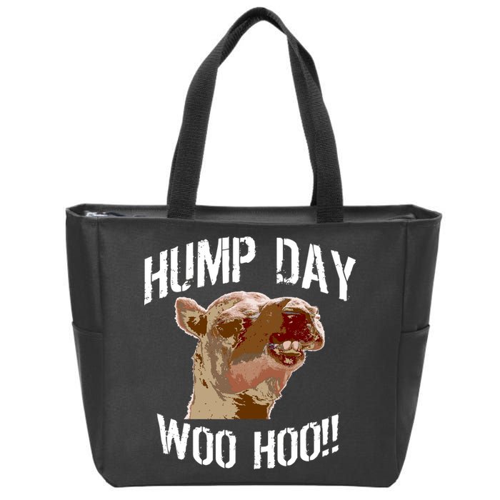Hump Day Woo Hoo Camel Face Zip Tote Bag
