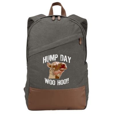 Hump Day Woo Hoo Camel Face Cotton Canvas Backpack