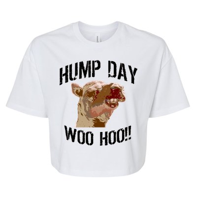 Hump Day Woo Hoo Camel Face Bella+Canvas Jersey Crop Tee