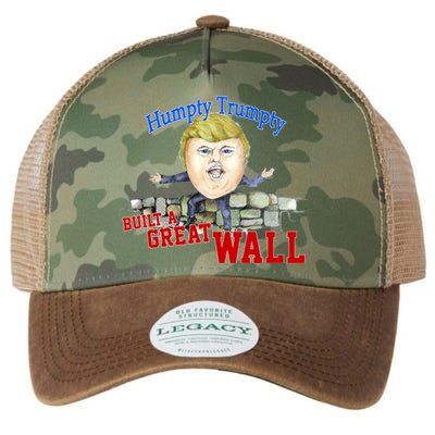 Humpty Trumpty Build A Great Wall Legacy Tie Dye Trucker Hat