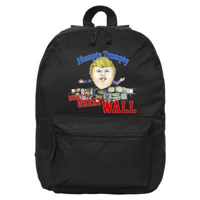 Humpty Trumpty Build A Great Wall 16 in Basic Backpack