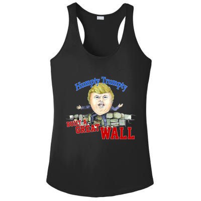 Humpty Trumpty Build A Great Wall Ladies PosiCharge Competitor Racerback Tank