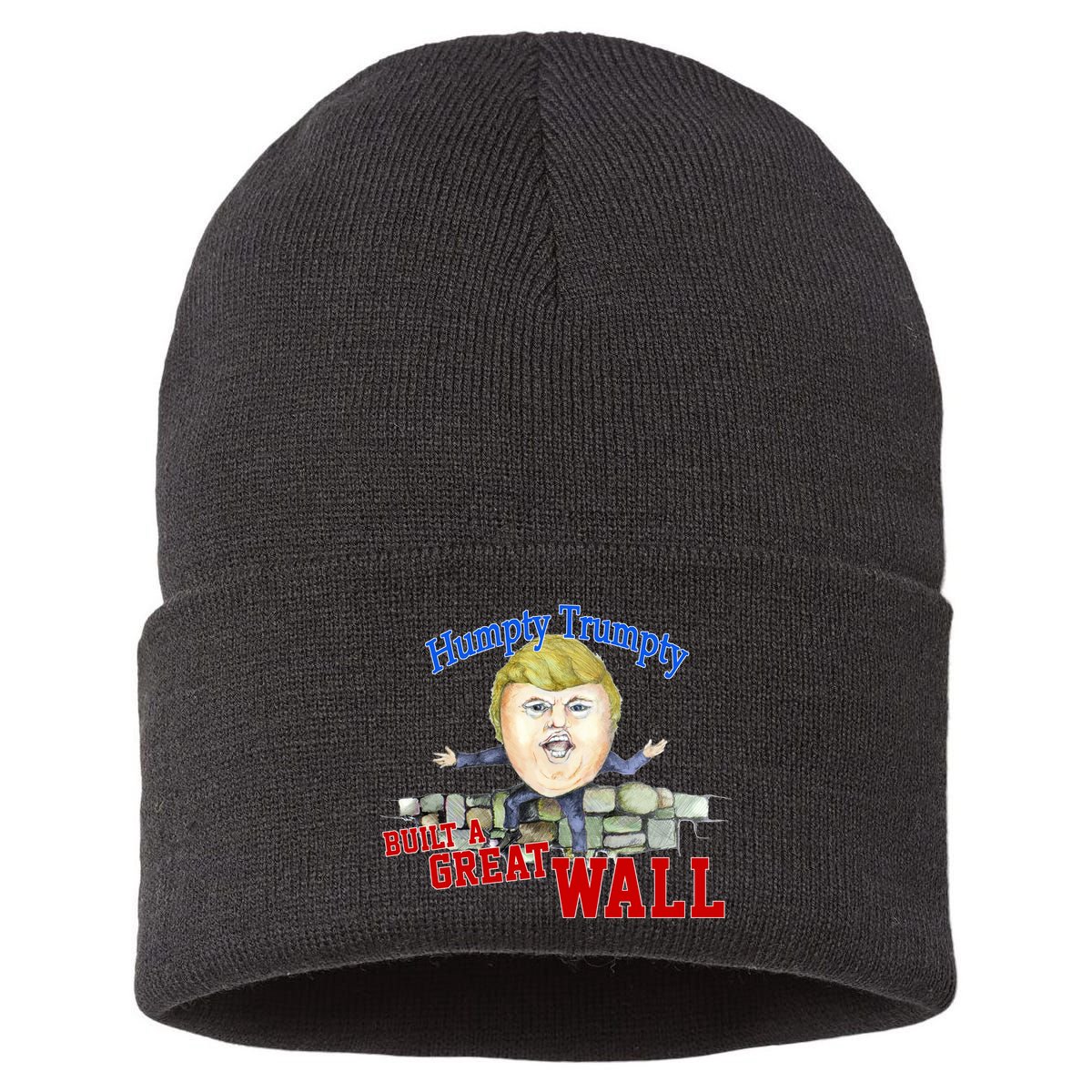 Humpty Trumpty Build A Great Wall Sustainable Knit Beanie