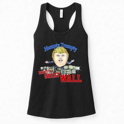 Humpty Trumpty Build A Great Wall Womens Tank Top