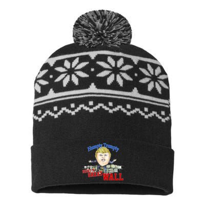 Humpty Trumpty Build A Great Wall USA-Made Snowflake Beanie