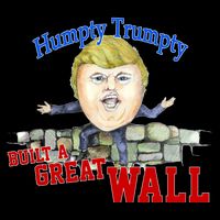 Humpty Trumpty Build A Great Wall Women's V-Neck T-Shirt