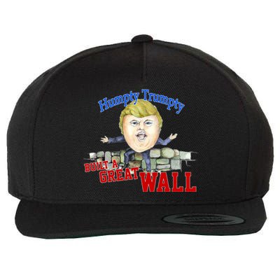 Humpty Trumpty Build A Great Wall Wool Snapback Cap