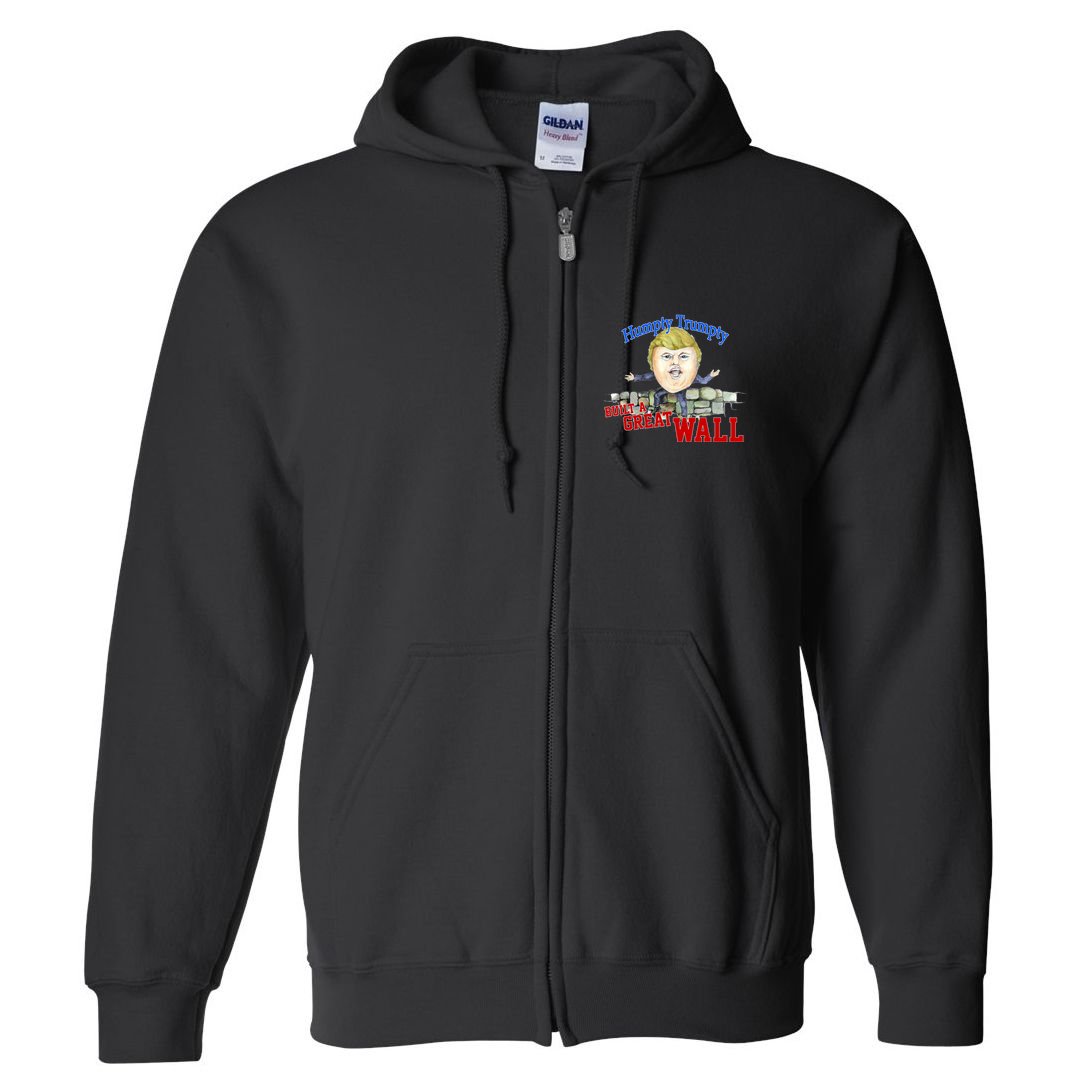 Humpty Trumpty Build A Great Wall Full Zip Hoodie