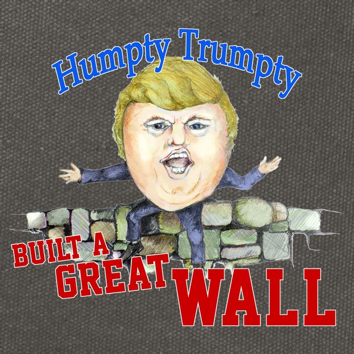 Humpty Trumpty Build A Great Wall Cotton Canvas Backpack
