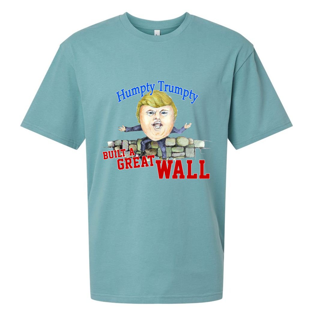 Humpty Trumpty Build A Great Wall Sueded Cloud Jersey T-Shirt