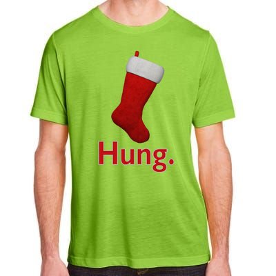 Hung Funny Christmas Adult ChromaSoft Performance T-Shirt