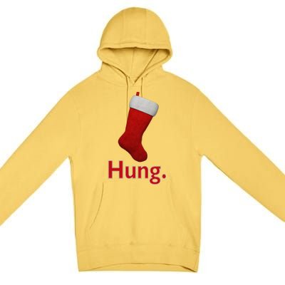 Hung Funny Christmas Premium Pullover Hoodie