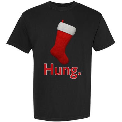 Hung Funny Christmas Garment-Dyed Heavyweight T-Shirt