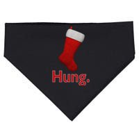 Hung Funny Christmas USA-Made Doggie Bandana