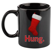 Hung Funny Christmas 11oz C Handle Ceramic Mug