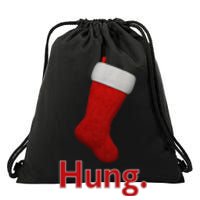 Hung Funny Christmas Drawstring Bag