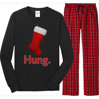 Hung Funny Christmas Long Sleeve Pajama Set