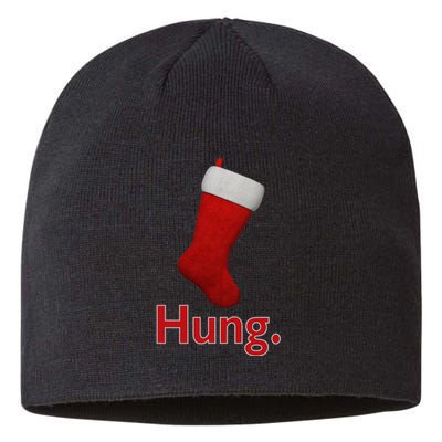 Hung Funny Christmas Sustainable Beanie