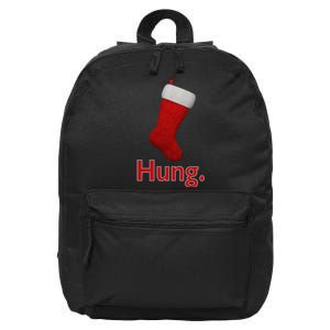 Hung Funny Christmas 16 in Basic Backpack