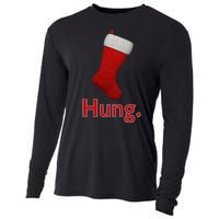 Hung Funny Christmas Cooling Performance Long Sleeve Crew