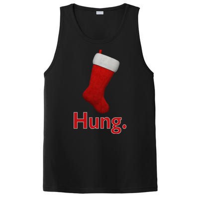 Hung Funny Christmas PosiCharge Competitor Tank