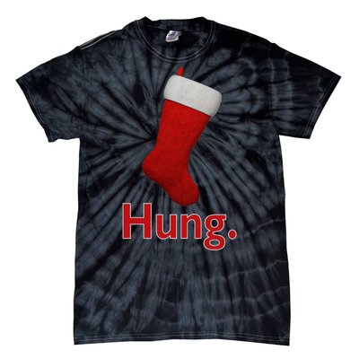 Hung Funny Christmas Tie-Dye T-Shirt