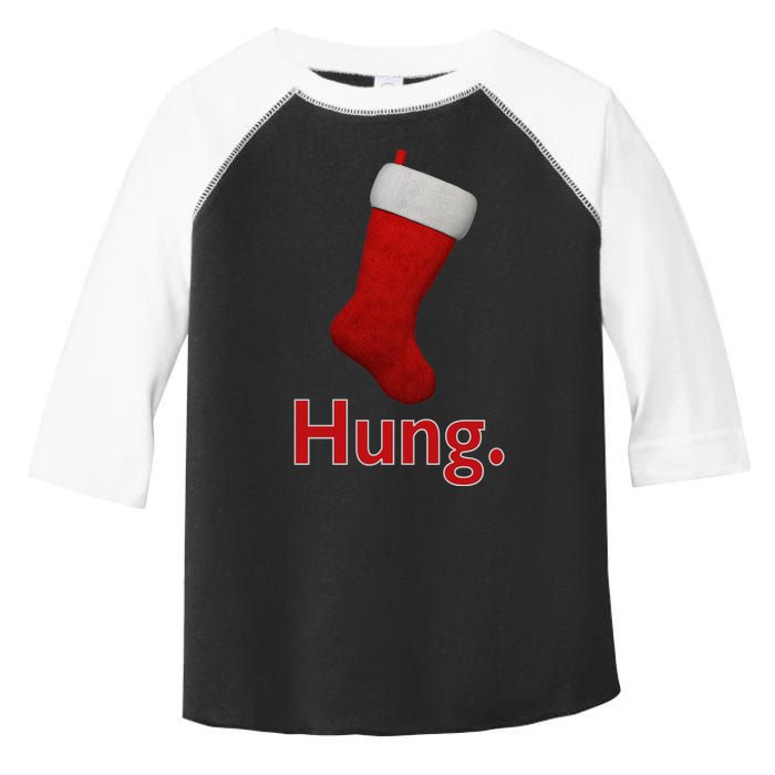 Hung Funny Christmas Toddler Fine Jersey T-Shirt