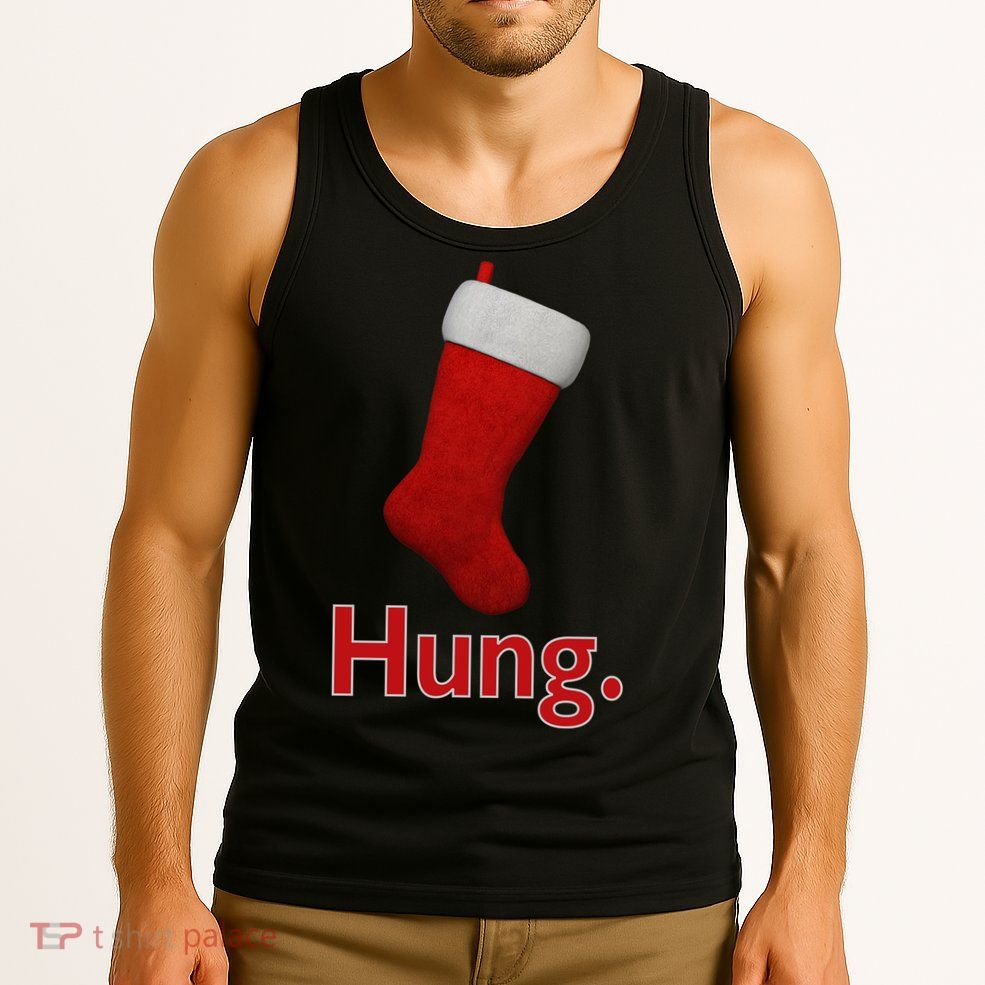 Hung Funny Christmas Tank Top