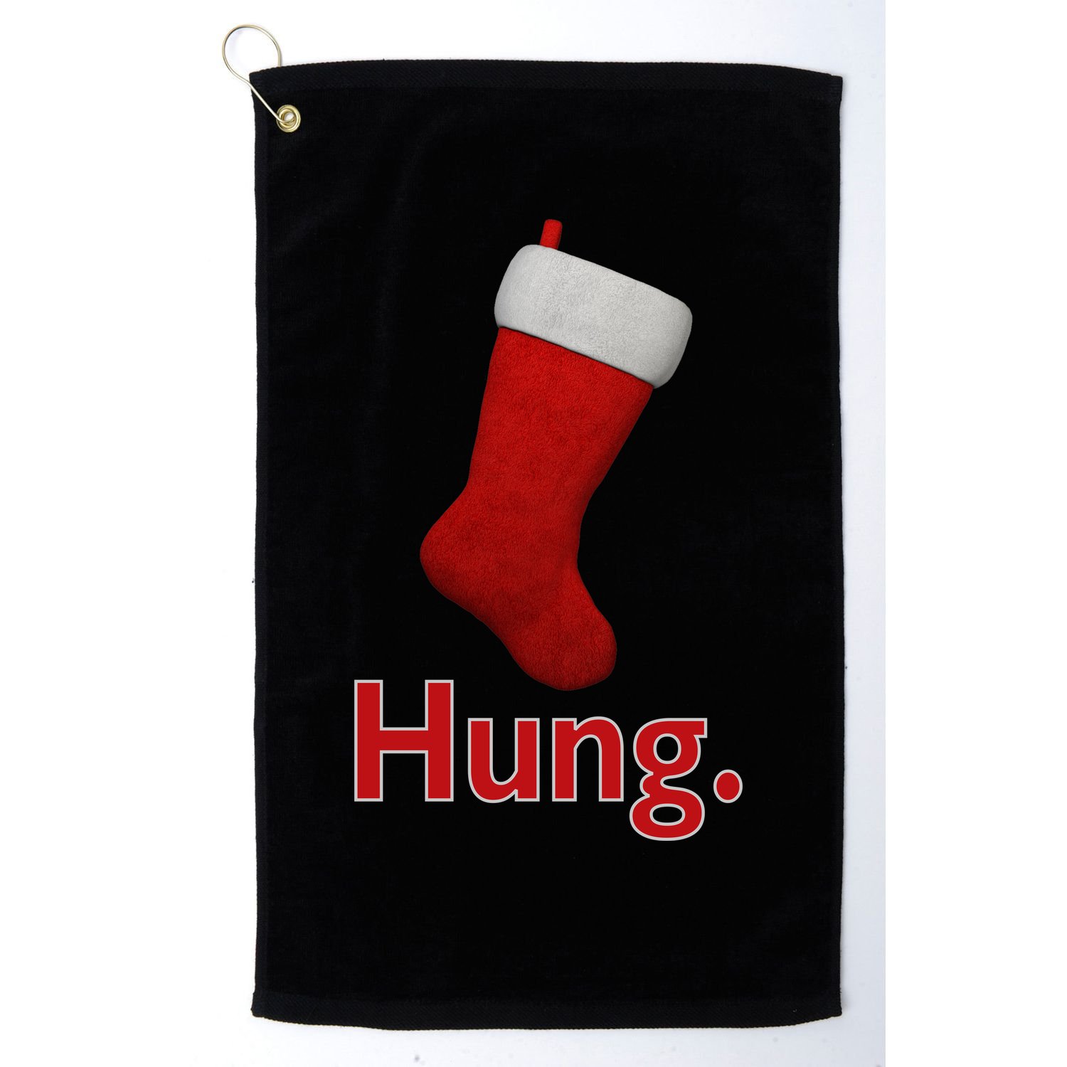 Hung Funny Christmas Golf Towel