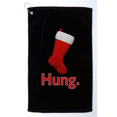 Hung Funny Christmas Platinum Collection Golf Towel