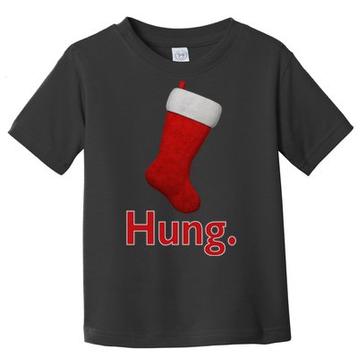 Hung Funny Christmas Toddler T-Shirt