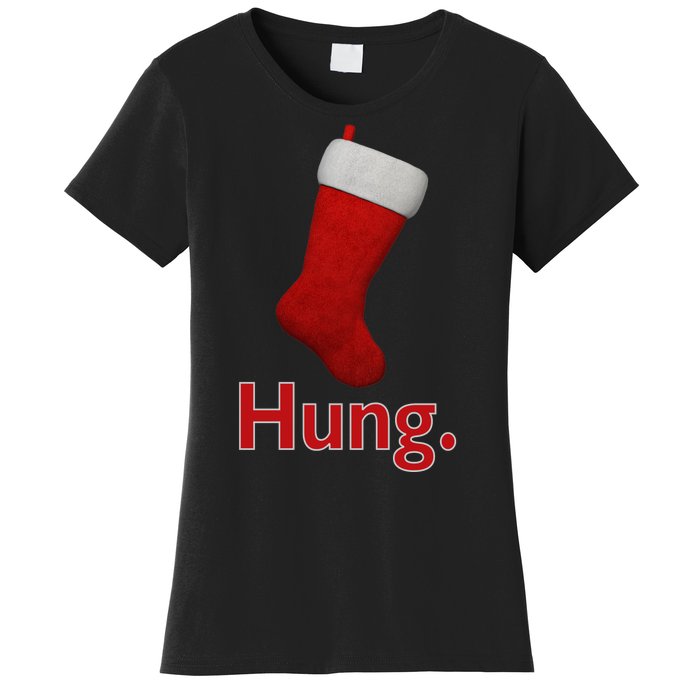 Hung Funny Christmas Women's T-Shirt