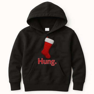 Hung Funny Christmas Kids Hoodie