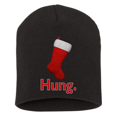 Hung Funny Christmas Short Acrylic Beanie