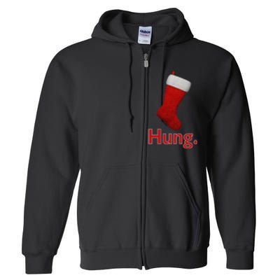 Hung Funny Christmas Full Zip Hoodie