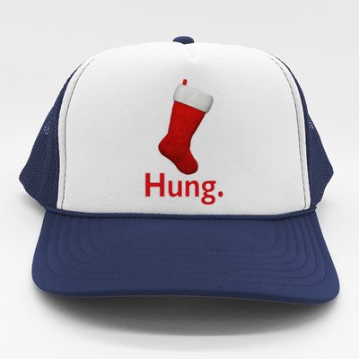 Hung Funny Christmas Trucker Hat