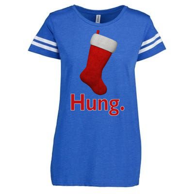 Hung Funny Christmas Enza Ladies Jersey Football T-Shirt