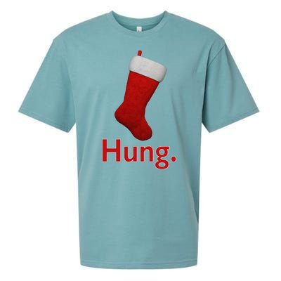 Hung Funny Christmas Sueded Cloud Jersey T-Shirt