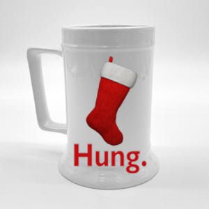 Hung Funny Christmas Beer Stein