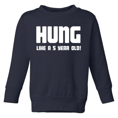 Hung Like A 5 Year Old Toddler Sweatshirt