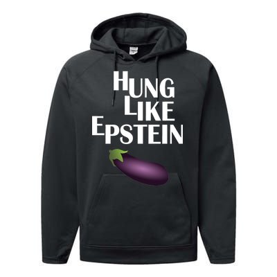 Hung Like Epstein Performance Fleece Hoodie