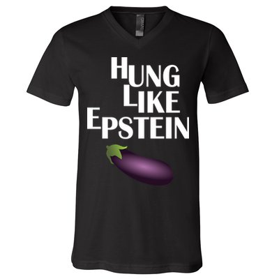 Hung Like Epstein V-Neck T-Shirt