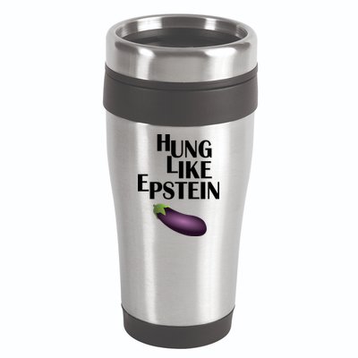 Hung Like Epstein 16oz Travel Tumbler