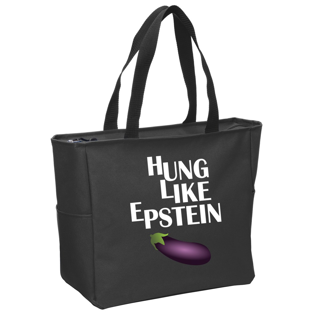 Hung Like Epstein Zip Tote Bag